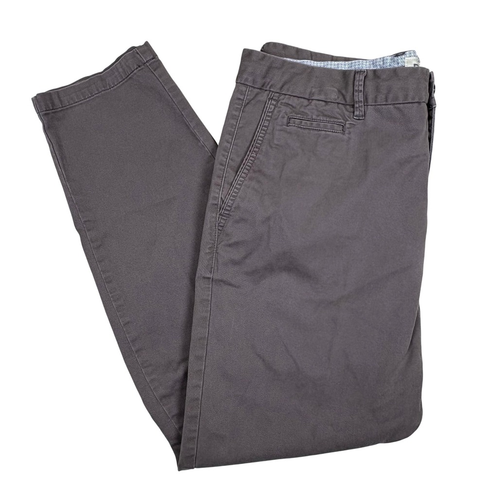 Perk Slim Fit Stretch Men's Grey Pants 35x28 Slim Fit Stretch Casual Trousers